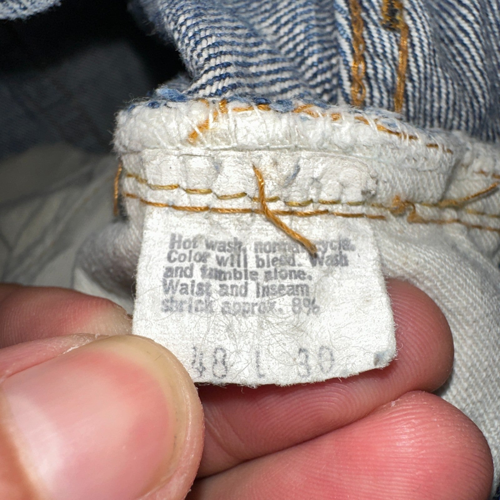 Levis 501 Vintage 70s SS Redline Selvedge USA XX Jeans Med Wash 48x30 Act 44x24