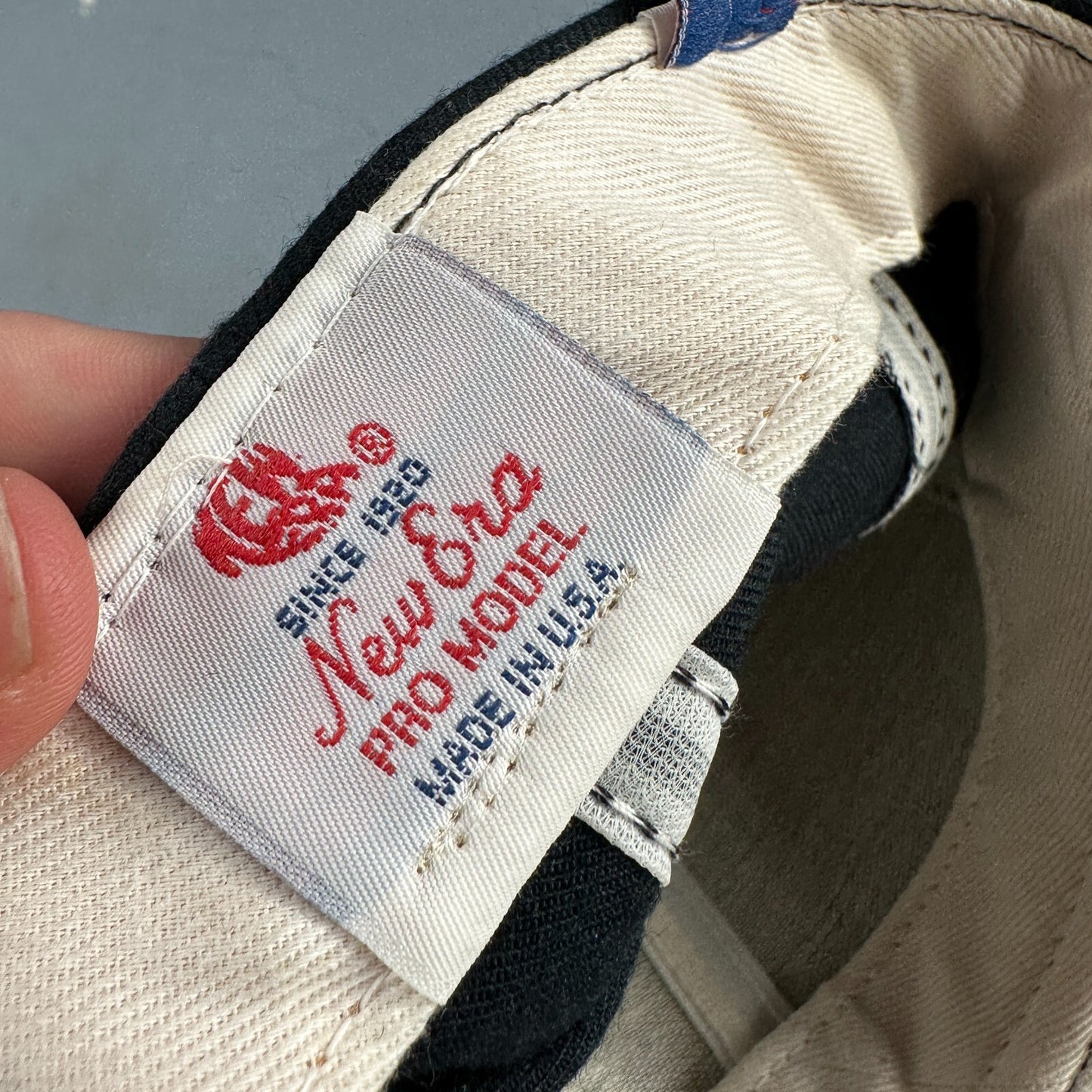 LC New Era USA MLB Fitted 6 7/8 Hat Major League Professional Baseball VTG Pro