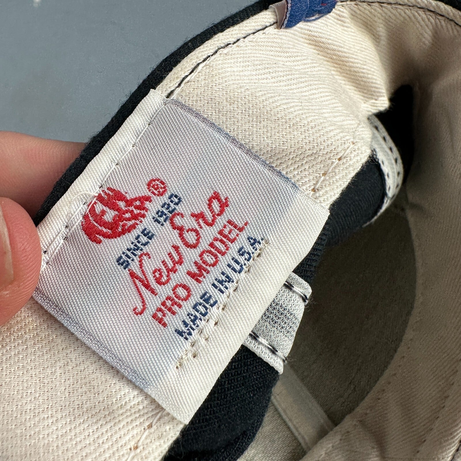 LC New Era USA MLB Fitted 6 7/8 Hat Major League Professional Baseball VTG Pro