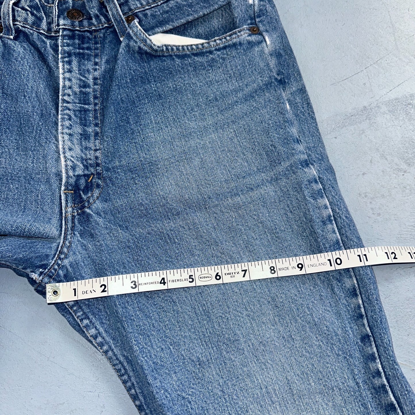 Levis 517 Vintage 80s USA Orange Tab Bootcut Flare Blue Worn Jeans Act 32x28