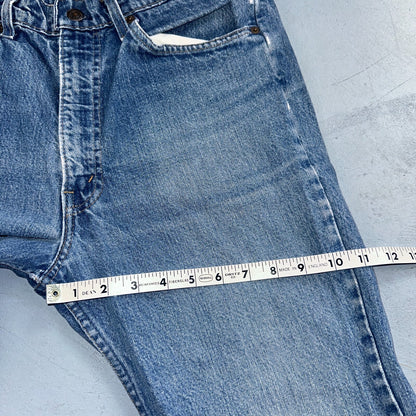 Levis 517 Vintage 80s USA Orange Tab Bootcut Flare Blue Worn Jeans Act 32x28