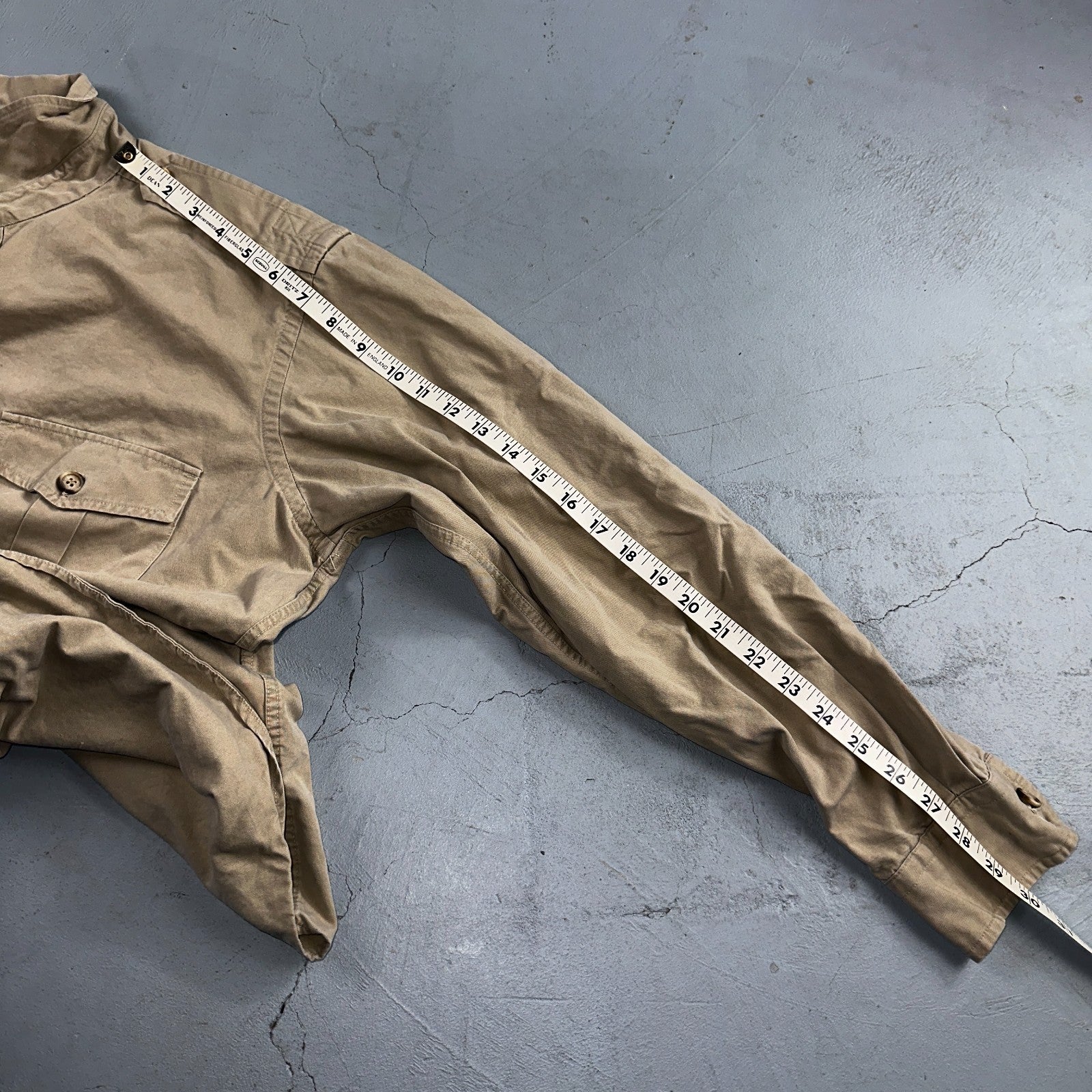 Vintage Abercrombie & Fitch Shirt Mens XL Safari 50s 60s Combed Cotton Hiking