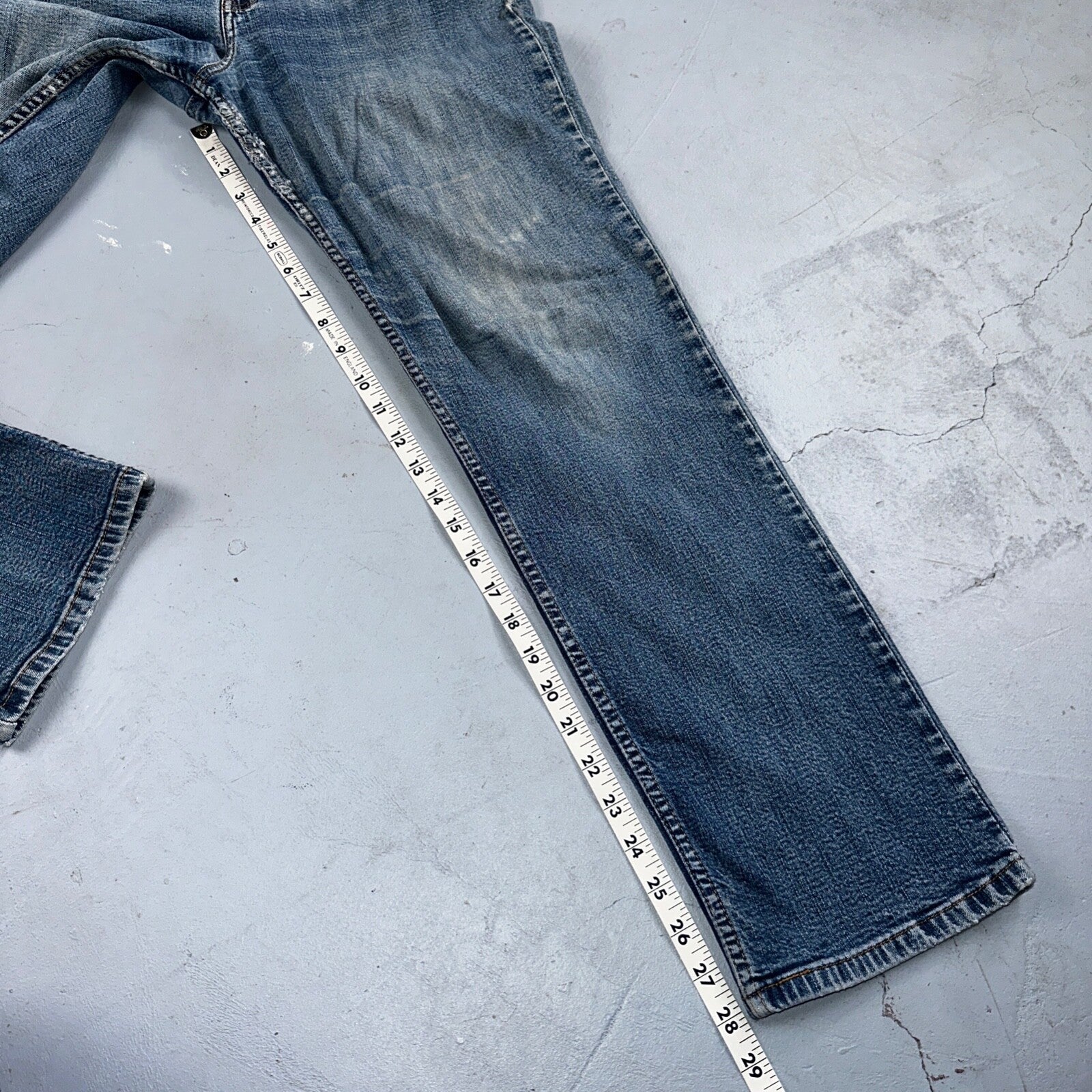 Vintage Levis 505 Straight Leg Jeans Womens 10 S Mis Blue USA 90s Y2K 29x28