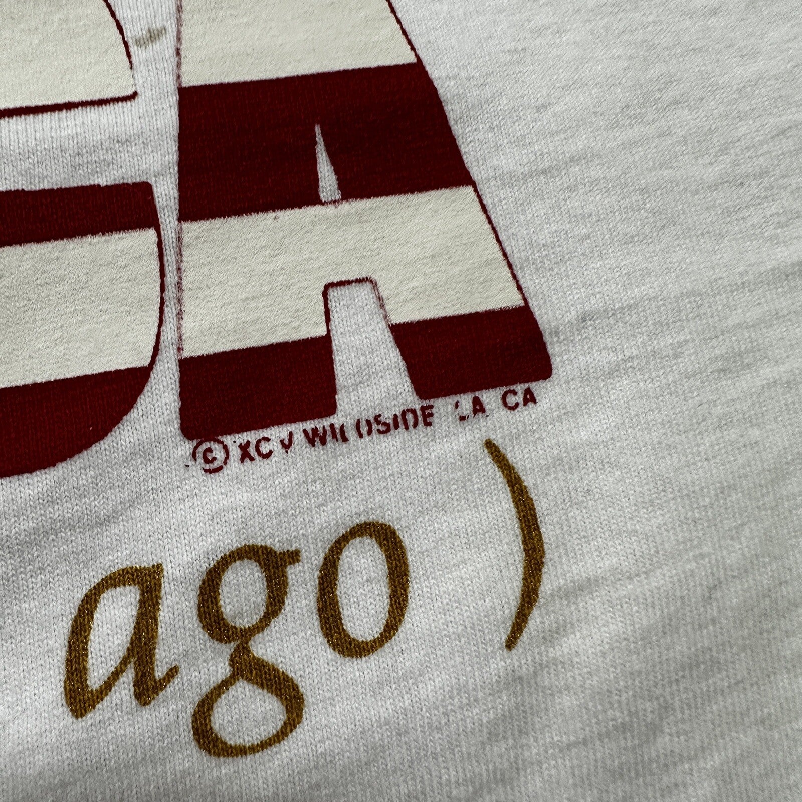 Vintage Born In America A Long Time Ago T Shirt 90s Crop Top USA Funny Humor