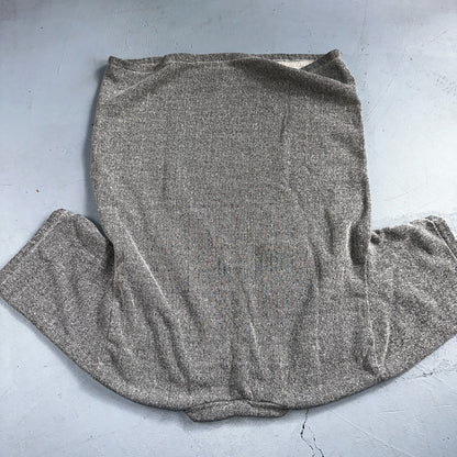 Gray 1970s VTG Crew Neck Sweatshirt Short Sleeve Heather Rockabilly 60s 70s