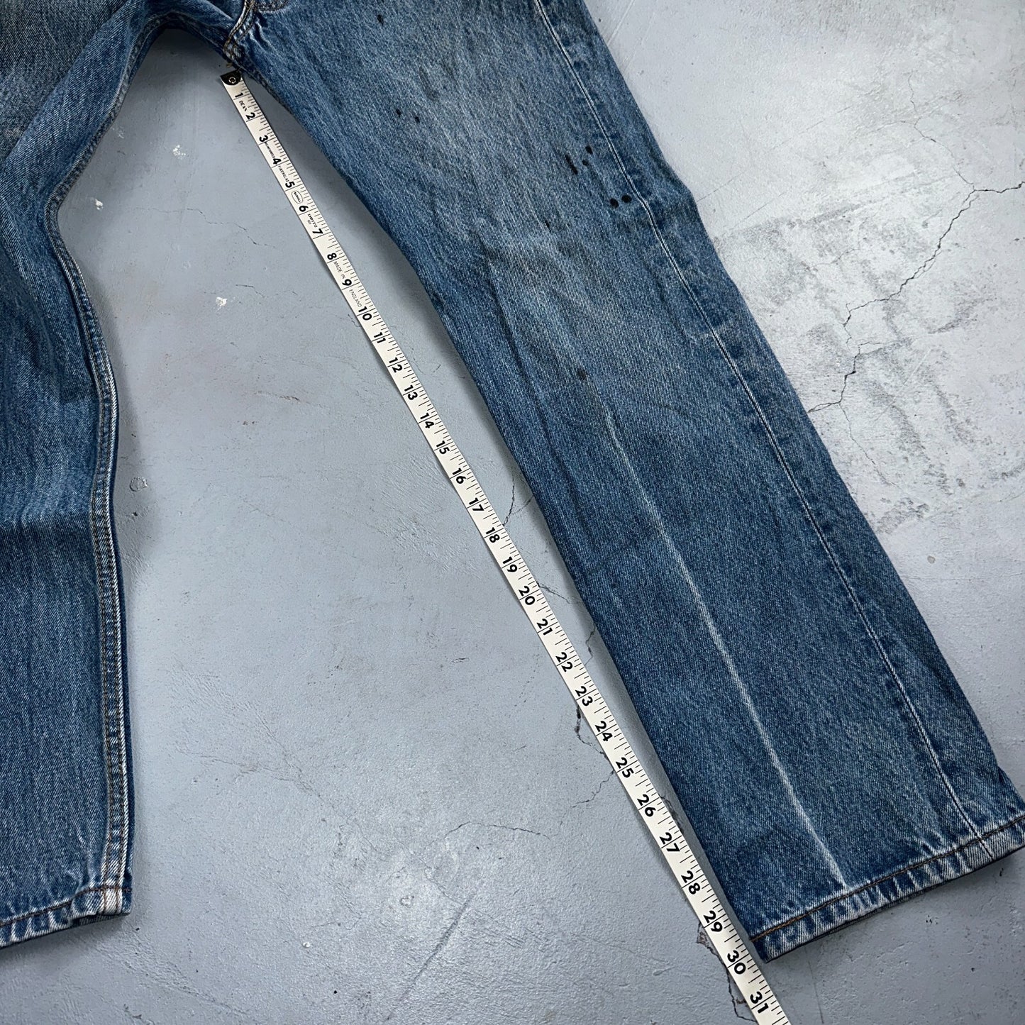 Levis 501 Vintage 90s XX Straight Leg Jeans Y2K Light Wash 33x34 Act 30x30