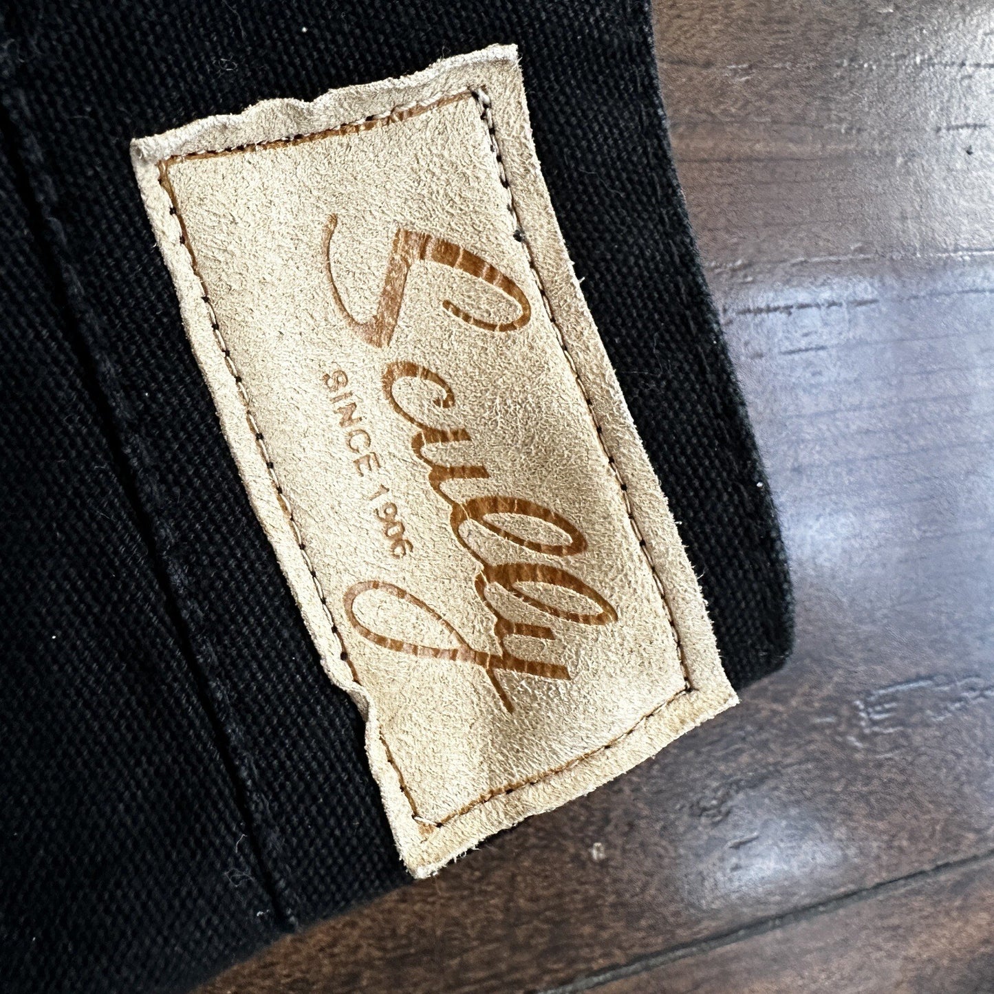 VTG Mens Scully Rangewear Cotton Canvas Outdoor Pants Buckleback Cowboy 38 Black