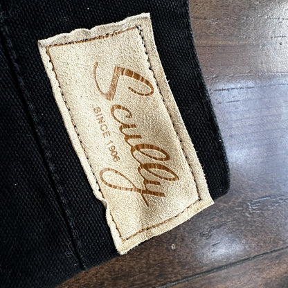 VTG Mens Scully Rangewear Cotton Canvas Outdoor Pants Buckleback Cowboy 38 Black