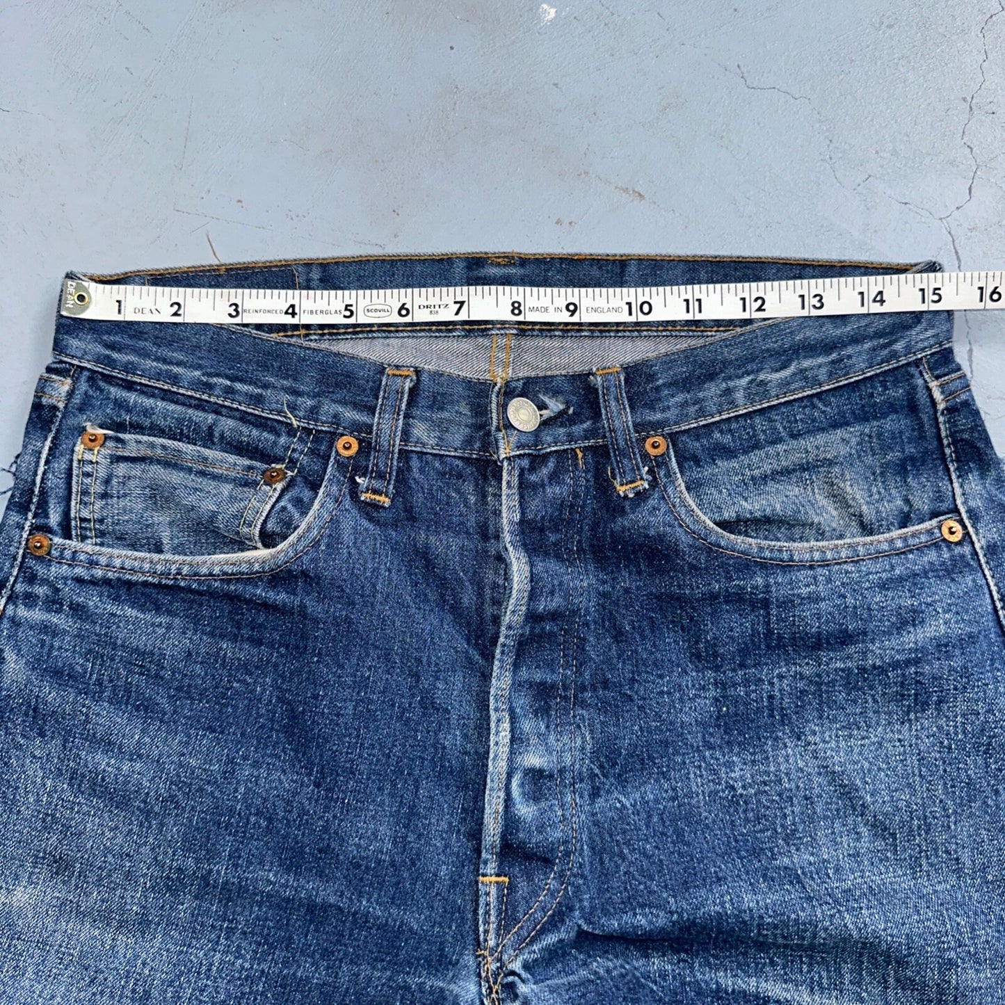 Levis 501 Vintage 80s Redline Selvedge USA XX Jeans Bootcut 33x36 Act 30x33