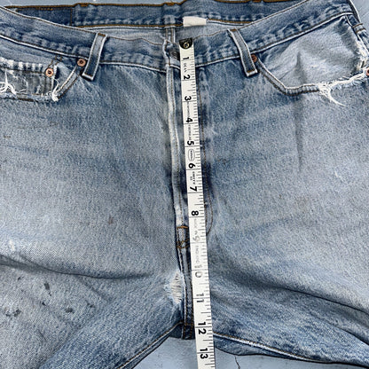 Levis 501 Vintage Y2K XX Straight Leg Jeans 90s Blue Light Wash 38x30 Act 35x26