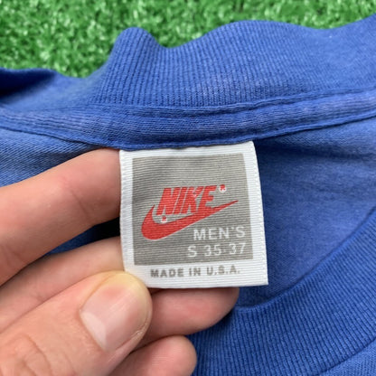 Vintage Nike T Shirt Mens Small Fowl Shot Owl Cartoon Basketball Jordan 90s