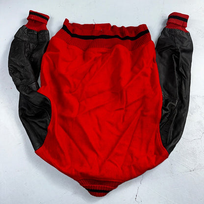 Varsity Jacket VTG 50s 60s WHITING Wool Leather San Diego CA SD Letterman Red
