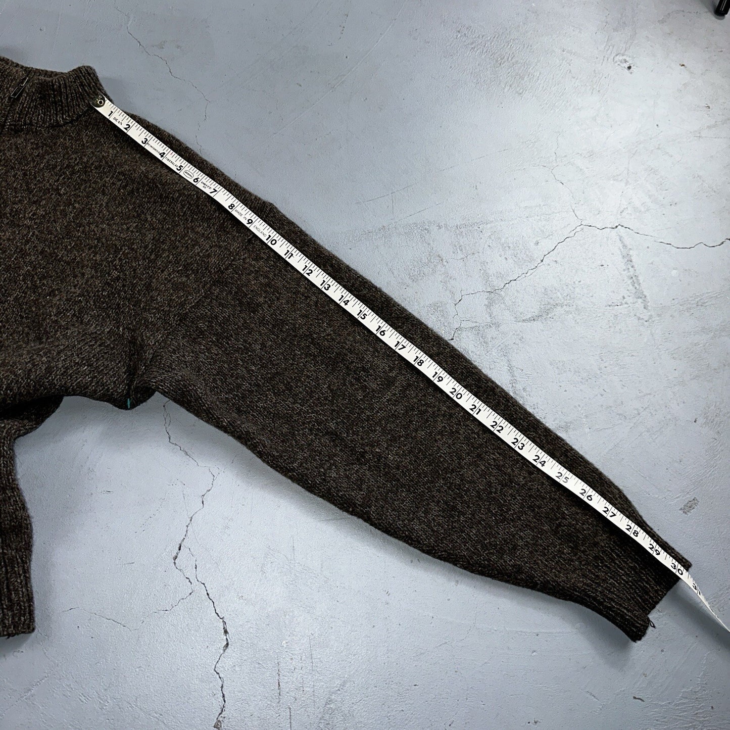 Pendelton Sweater XL Gray USA 100% Wool Pull-Over Quarter Zip