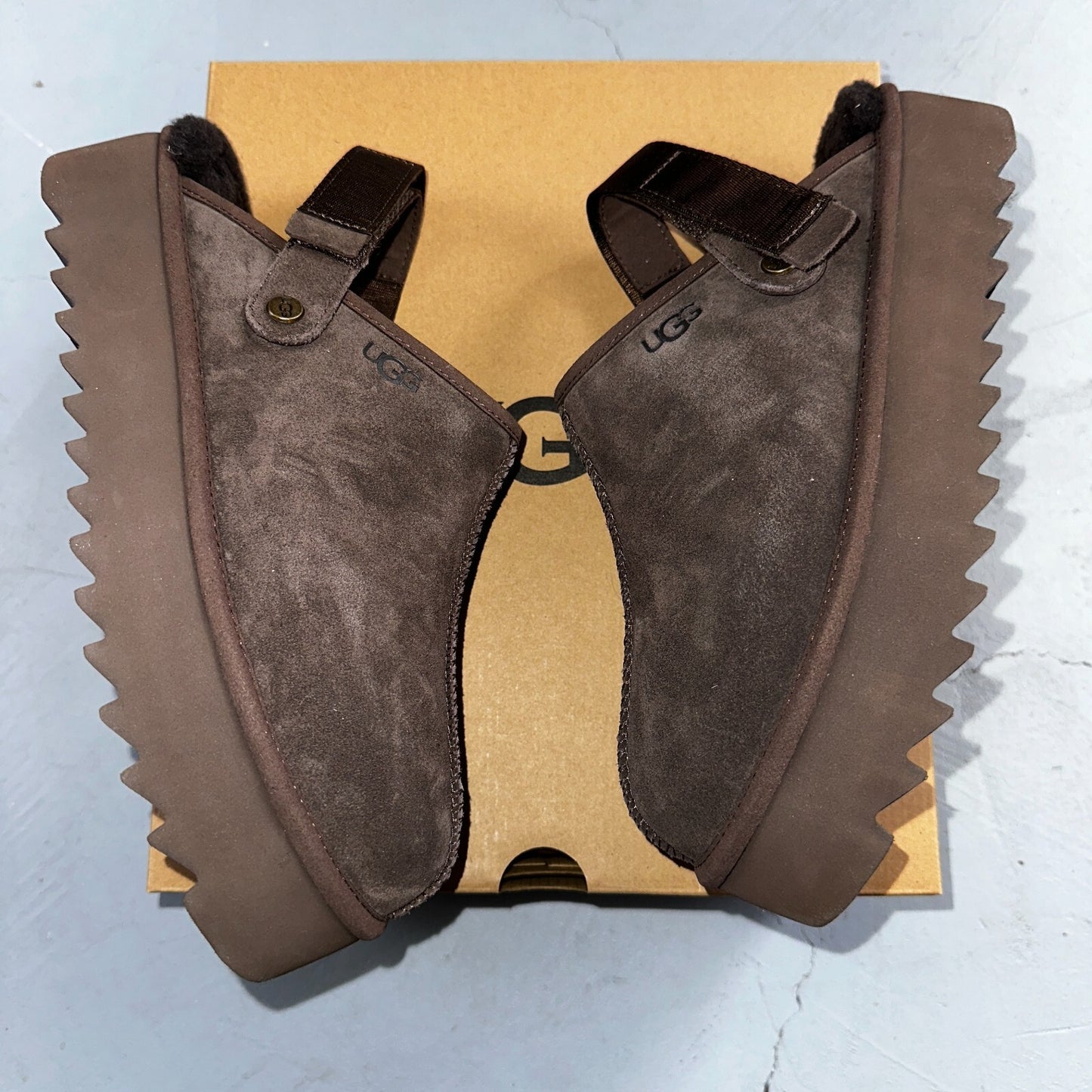 Ugg Australia Womens  Lanah Clog Platform Slipper Size 10 NIB Brown Chocolate