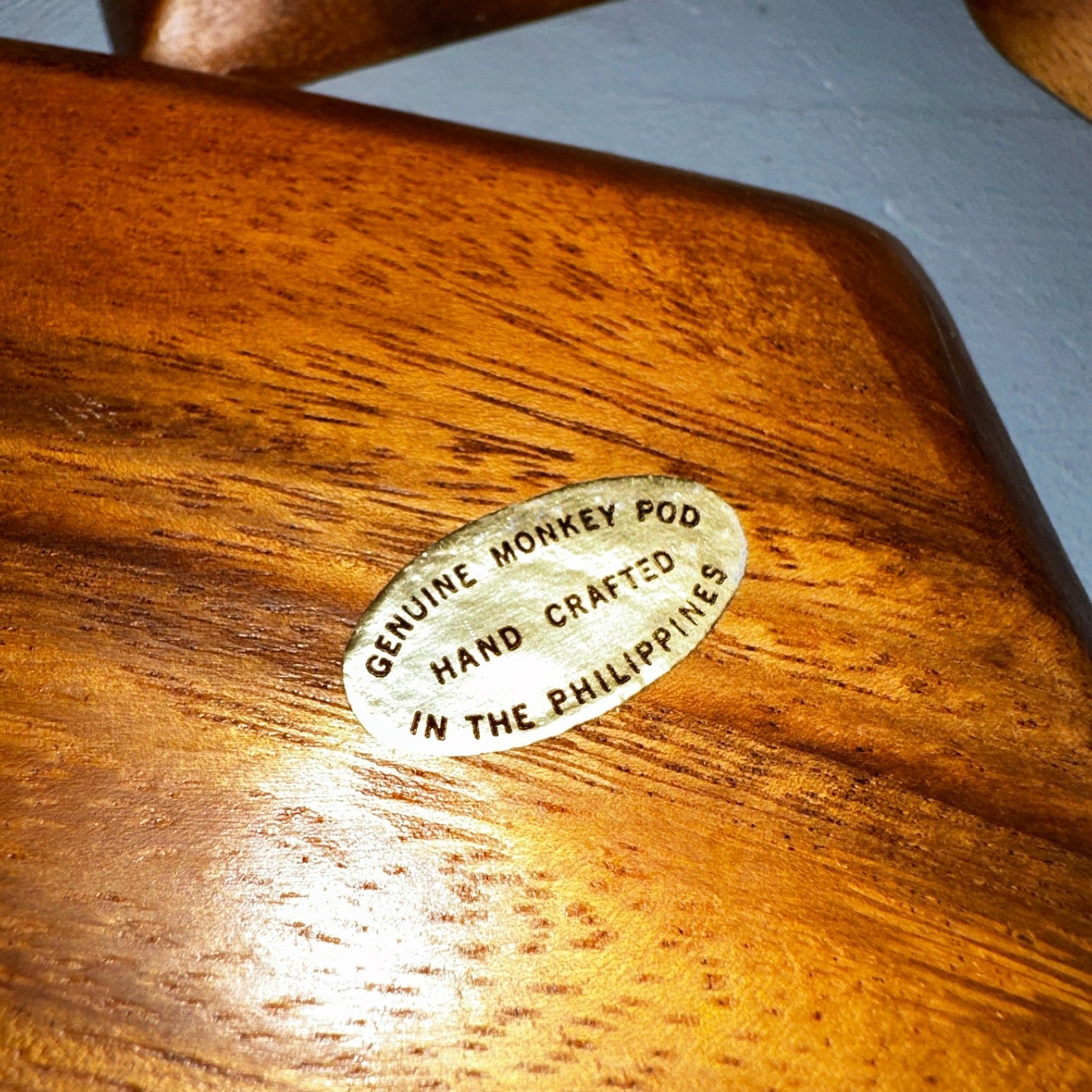 Vintage Monkey Pod Wood Card Playing Suits Candy Snack Dishes 80s Hearts Cute