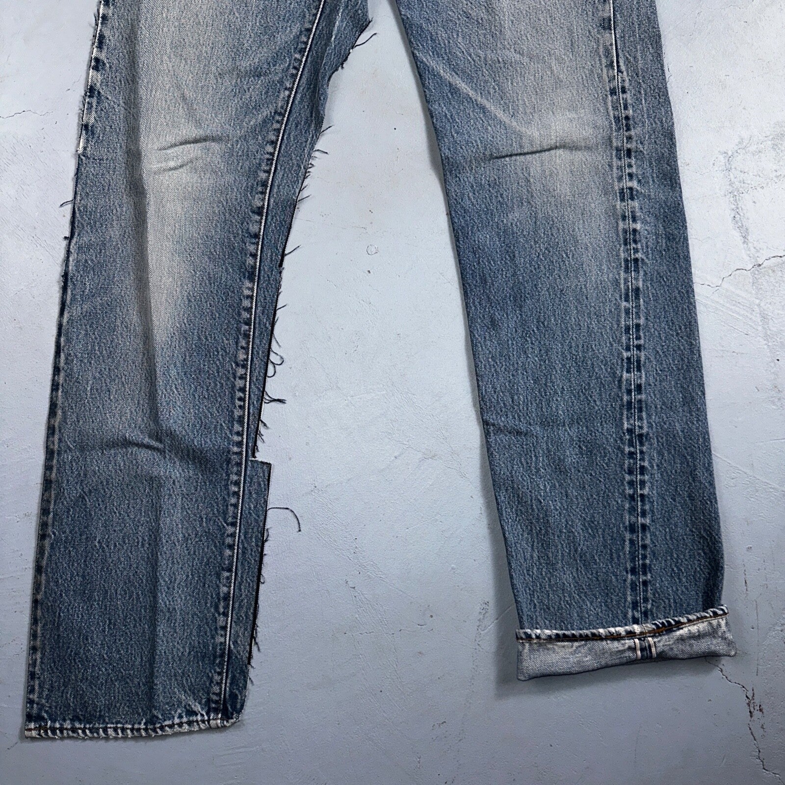 Levis 501 Vintage 80s Redline Selvedge USA XX Jeans Light Wash 33x40 Act 30x34