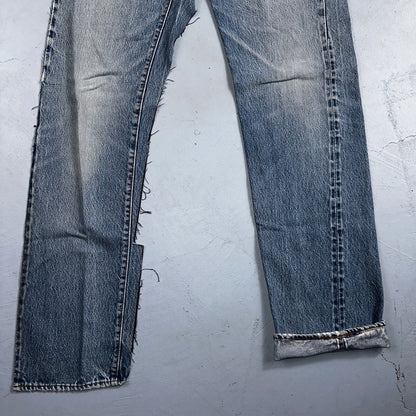 Levis 501 Vintage 80s Redline Selvedge USA XX Jeans Light Wash 33x40 Act 30x34