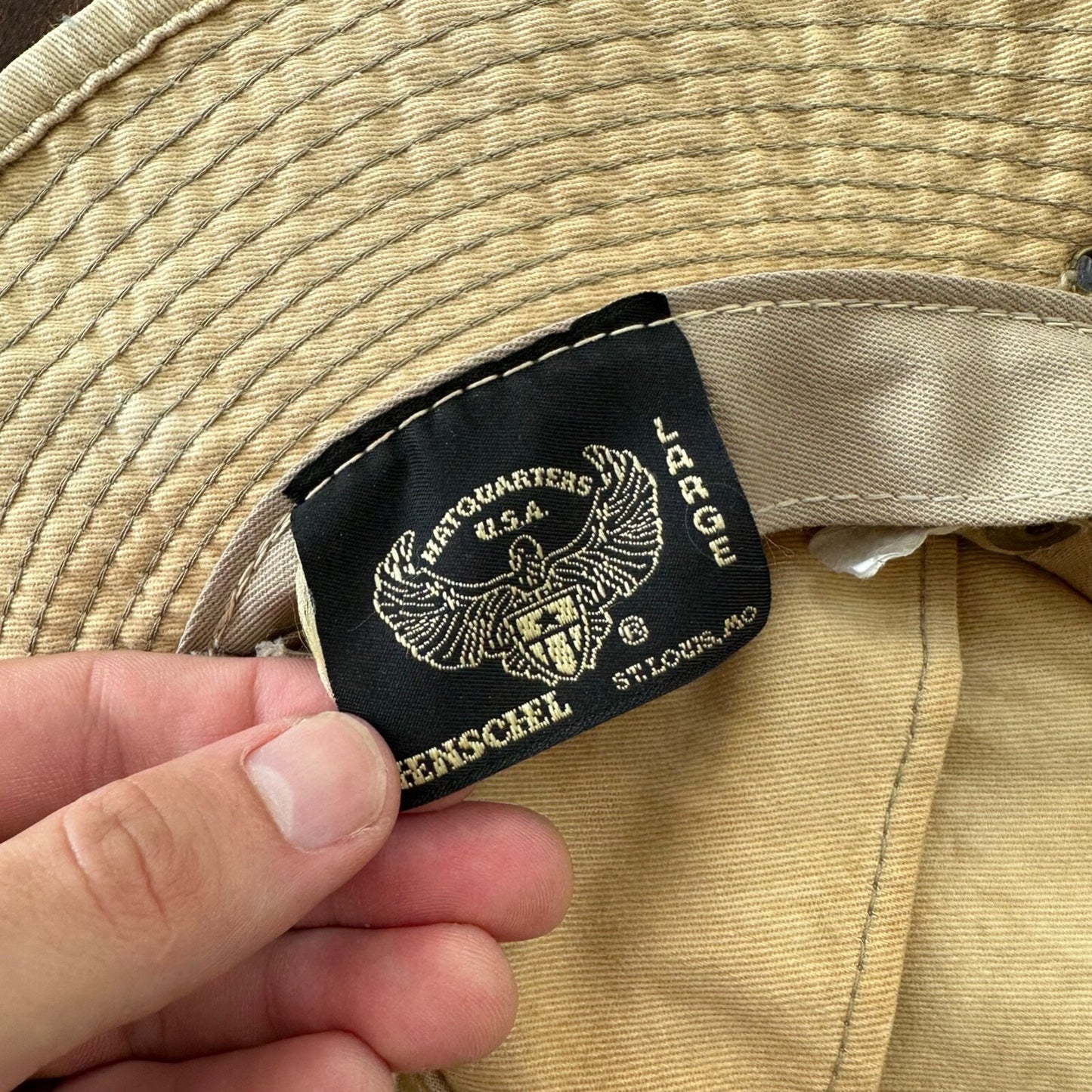 Henschel Canvas Hat Hatquarters USA TAN Mens Western Outdoors Outback Bucket 90s