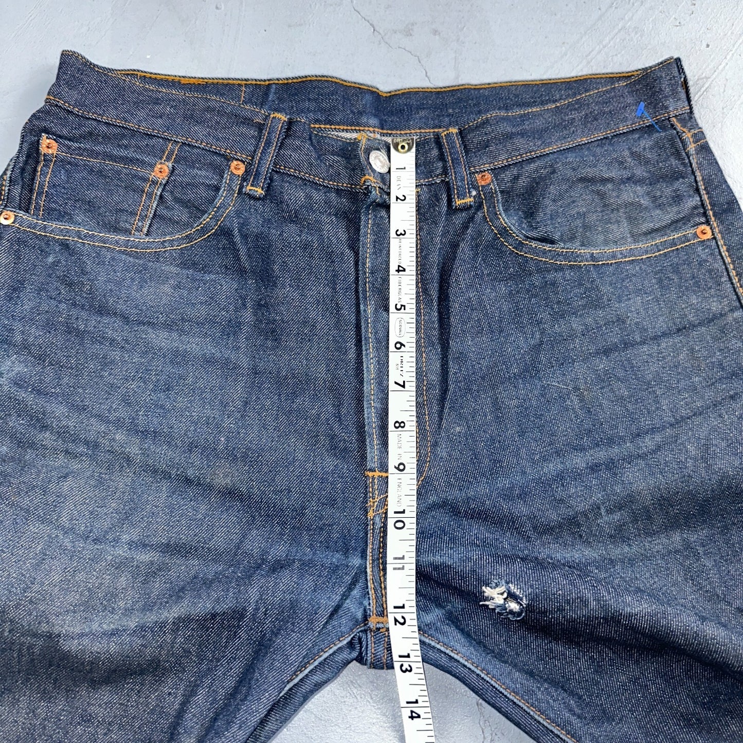 Levis 501 Y2K XX Straight Leg Jeans Blue VTG Dark Wash 34x31 Act 35x30