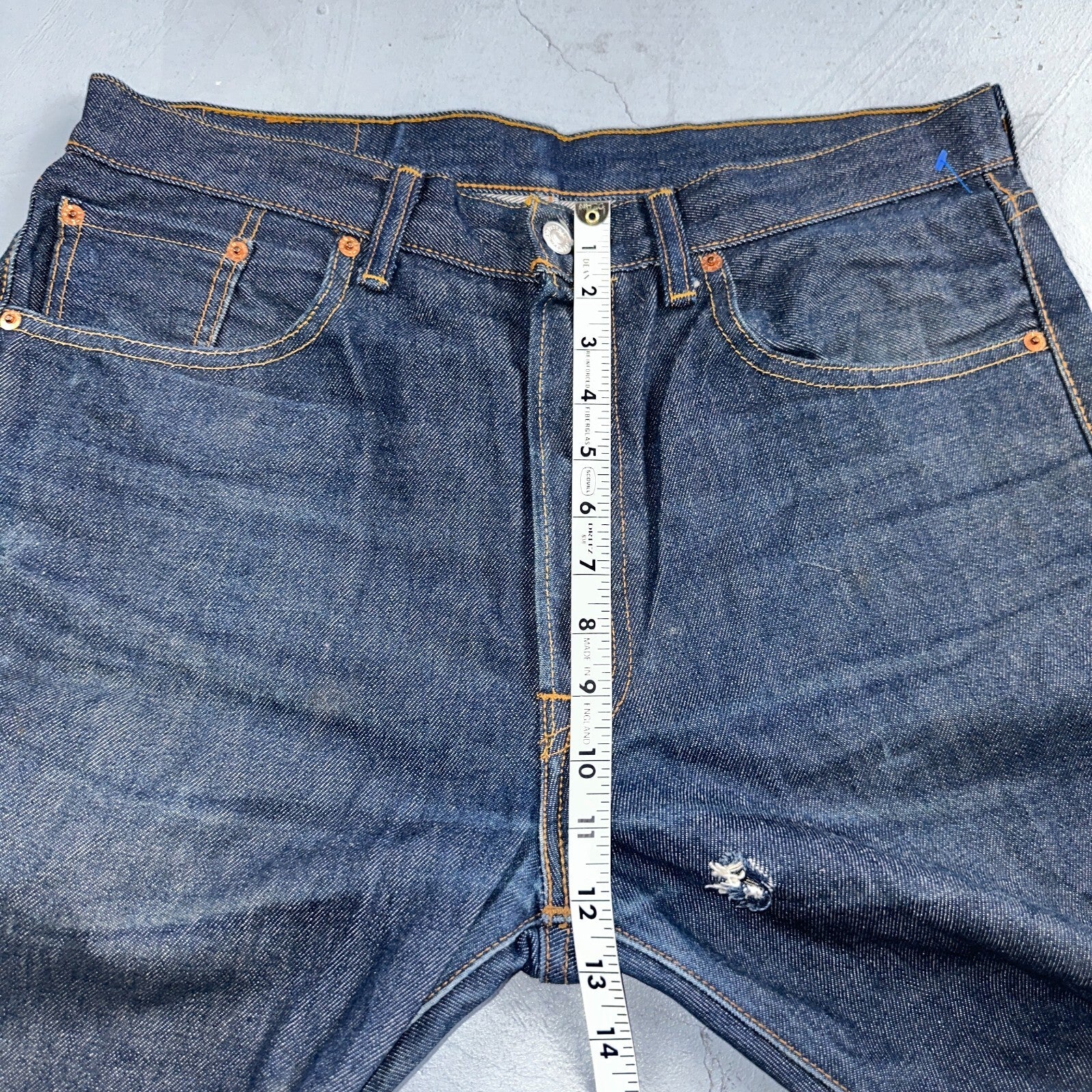 Levis 501 Y2K XX Straight Leg Jeans Blue VTG Dark Wash 34x31 Act 35x30