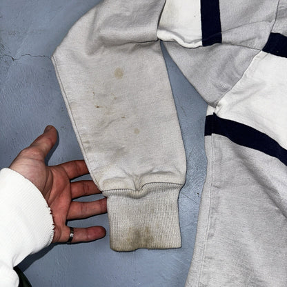 Vintage 90s Lands End Authentic Rugby Collard Striped Shirt Polo Men’s M USED