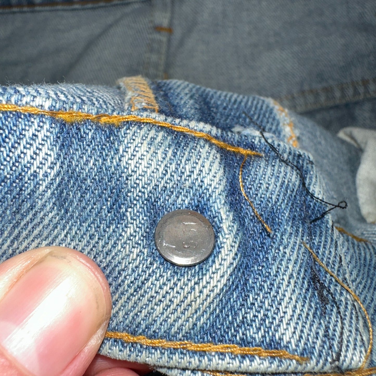 Levis 517 Vintage 80s USA Orange Tab Bootcut Flare Blue Jeans Talon Act 38x28