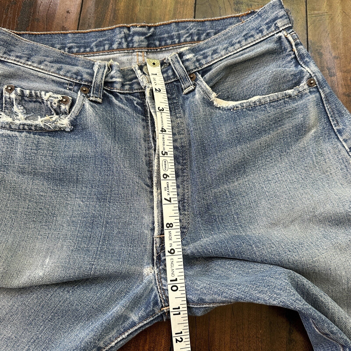 Vintage LEVIS 501XX Jeans Big E 1960s Denim Redline Selvedge 29x29 USA 60s 70s