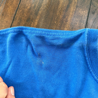 Super Staff Dog Print Superman Vintage T Shirt Marvel Blue Wolf Animals Love Rap