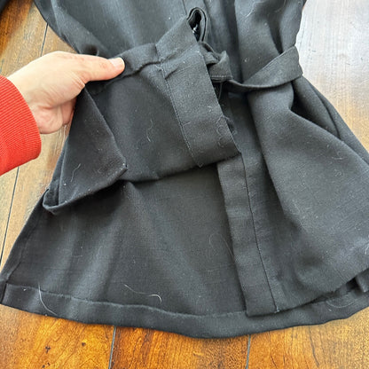 Vintage 90s DonnKenny Cardigan Sweater Jacket Black Bell Sleeves M Button Up