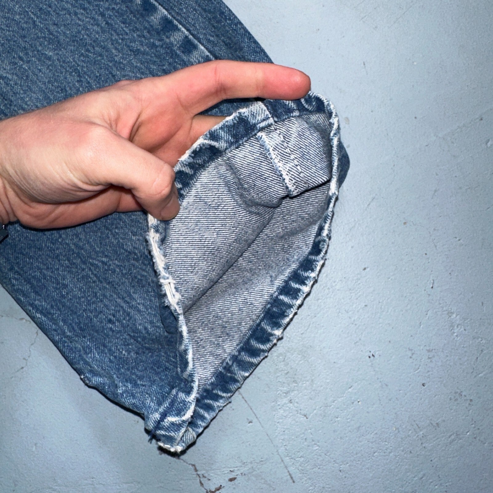 Levis 517 Vintage 80s USA Orange Tab Bootcut Flare Blue Worn Jeans Act 32x28