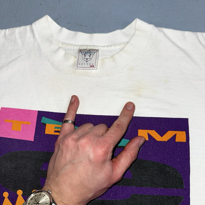 Jesus Team Vintage T Shirt Single Stitch 90s Delta Bible Study Cool USA Pray