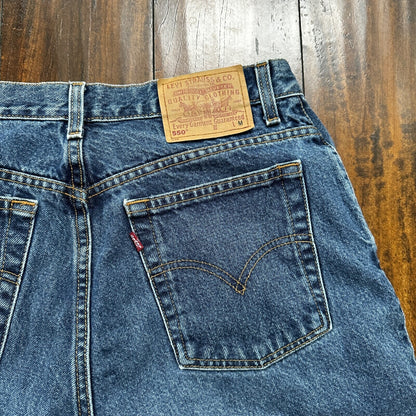 Levis Women Jeans 14 Reg M Blue VTG 550 Relaxed Fit Tapered Blue Wash 31x30