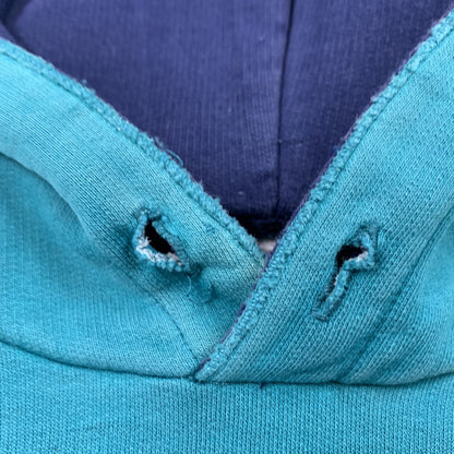 Nike Vintage Sweatshirt Mens T Shirt Tonal Hoodie Center Swoosh Blue 80s Rap