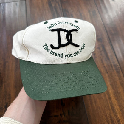 John Deere Credit VTG Hat Cap Snapback JDC Brand Trust Funny Finance Union