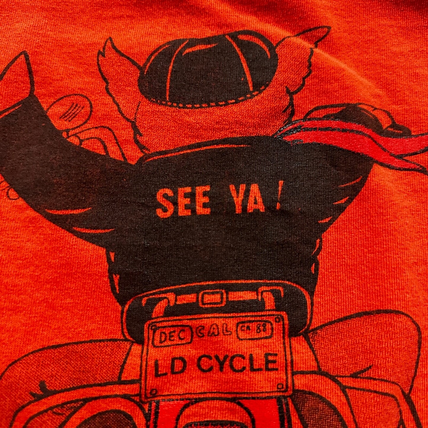 Vacaville California Hog Vintage T Shirt 80s Motorcycle Harley Davidson Pig LD