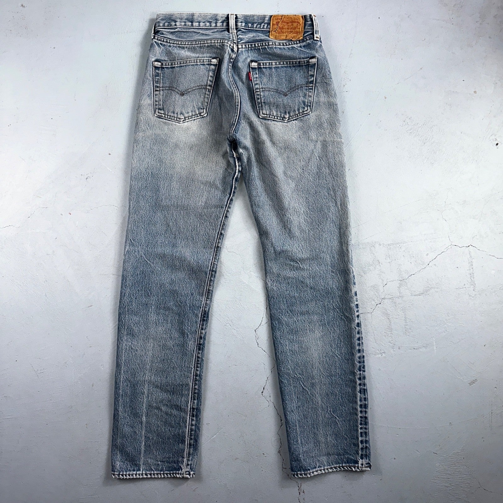Levis 501 Vintage 80s Redline Selvedge USA Light Wash Jeans 31x36 Act 29x32