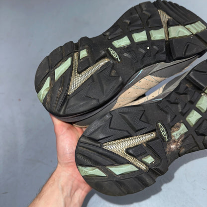 Keen Suede Leather Cap Toe Lace-Up Hiking Outdoor Shoes Women's 10