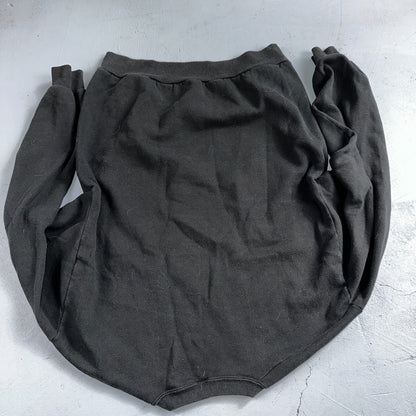 JERZEES Blank Black VTG Crew Neck Sweatshirt Black 90s No Graphic Basic L USA