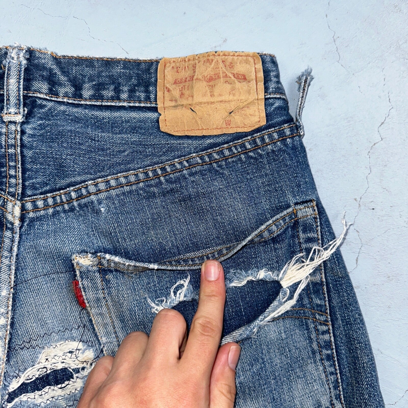 Levis 501 Big E Vintage 60s Redline Selvedge USA XX 66 Jeans 1960s Act 30X32