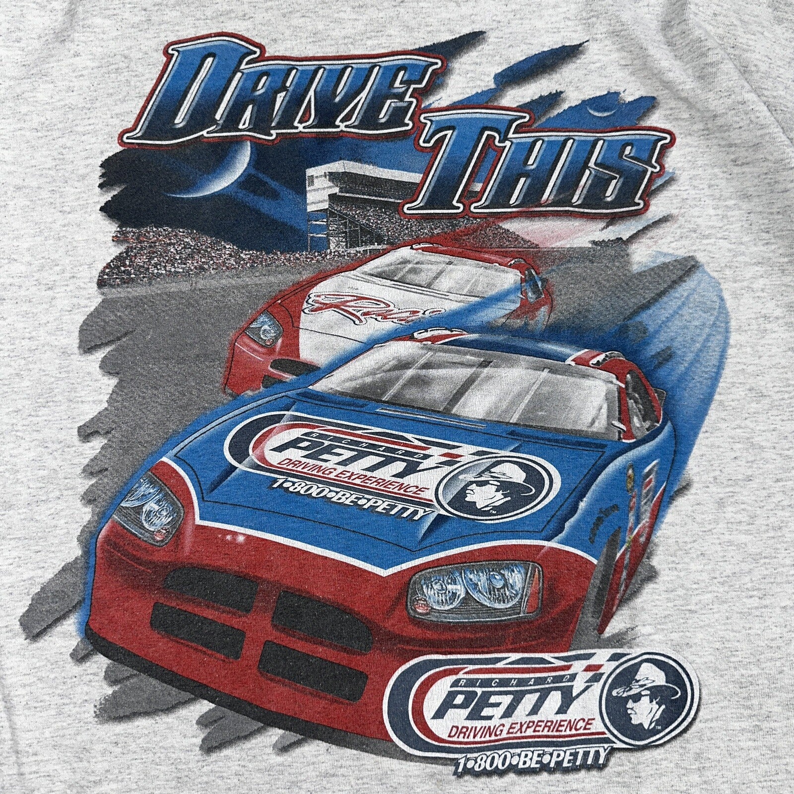 Vintage Dale Earnhardt Richard Petty Winston Cup Shirt Mens 2XL AOP NASCAR Y2K