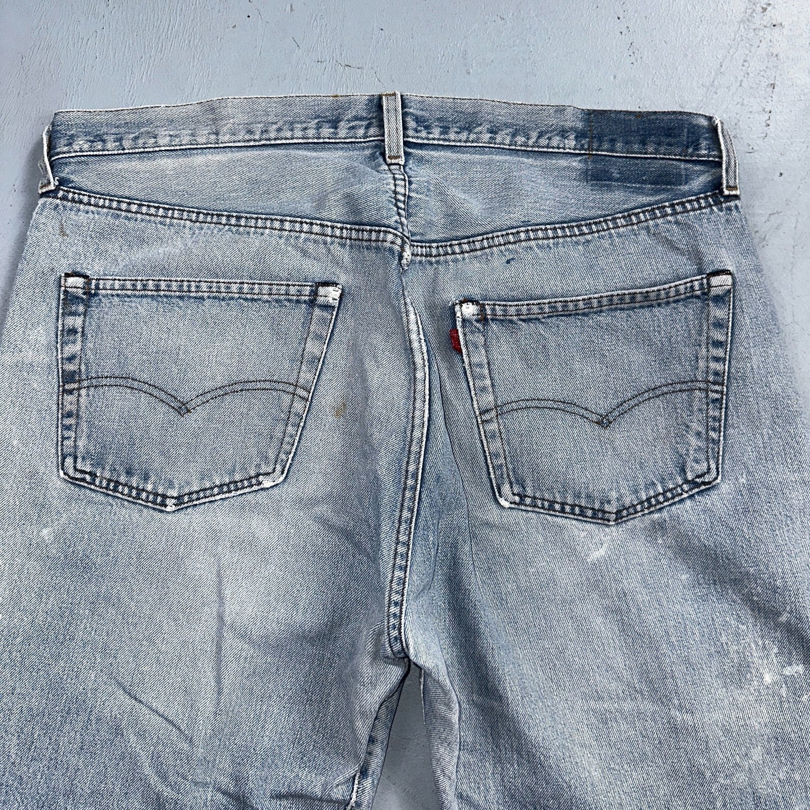 Levis 501 Vintage 80s Redline Selvedge USA XX Jeans Light Wash 40x33 Act 38x30