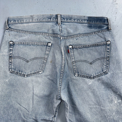 Levis 501 Vintage 80s Redline Selvedge USA XX Jeans Light Wash 40x33 Act 38x30