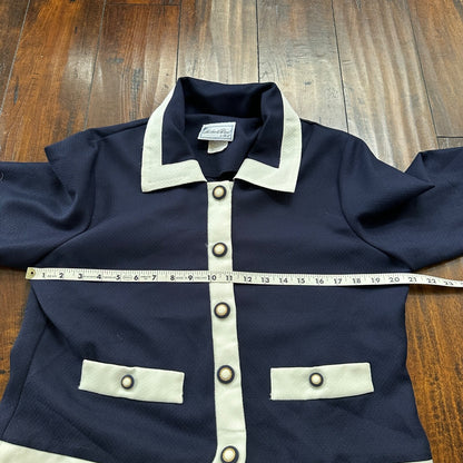 Vintage USA Rockabilly Womens Dress Jacket Skirt 60s 70s Top Matthew David Blaze