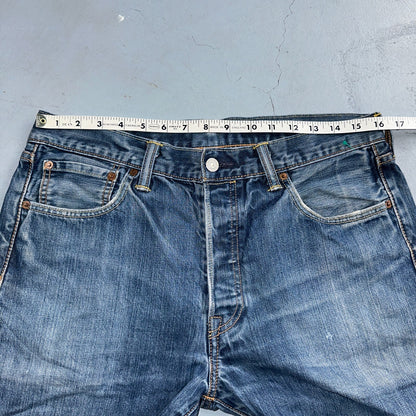 Levis 501 Y2K XX Straight Leg Jeans Blue VTG Med Wash 34x32 Act 32x30