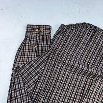 Carhartt Flannel Shirt M S249 BLK Black Brown Pockets Heavy Weight Medium