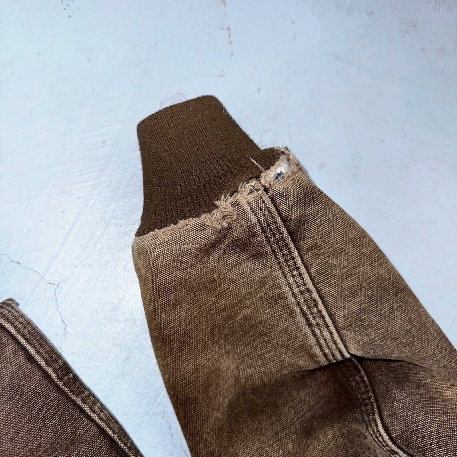 Carhartt Canvas Coat Bomber Jacket Workwear Hood Small Youth Boys Kids Detroit