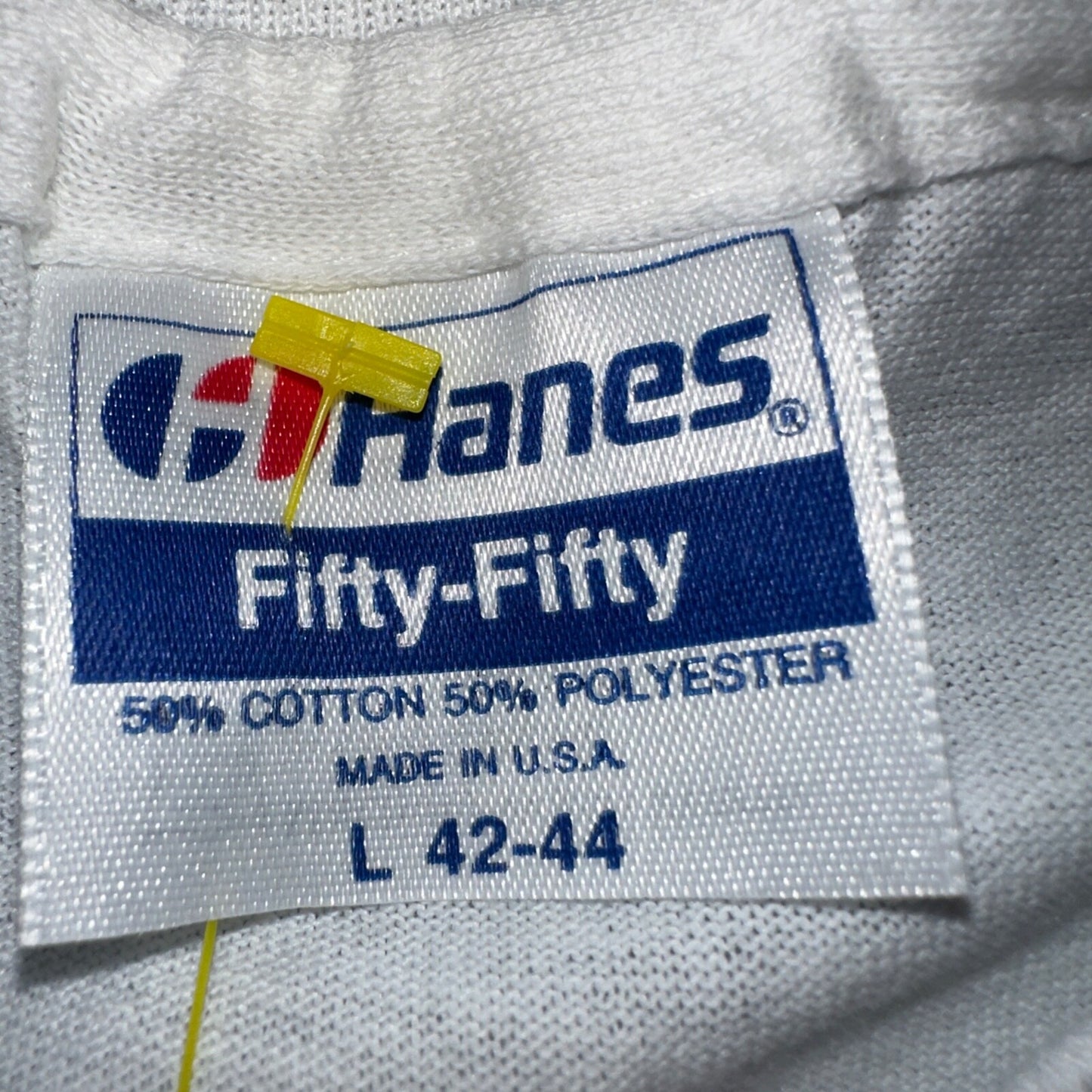 Hanes 80s Packwood VTG T Shirt Why Settle Funny Single Stitch Graphic Text Humor