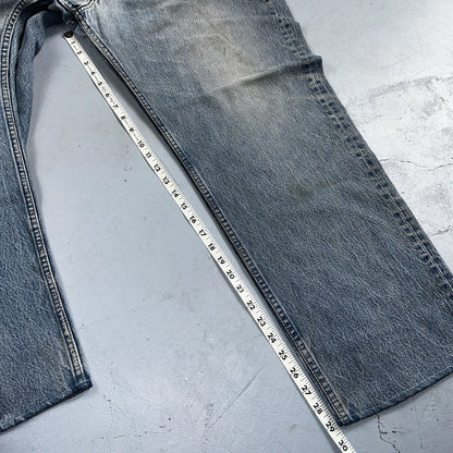 Levis 501 Vintage 90s USA XX Straight Leg Jeans 48x34 Light Wash Act 44x29