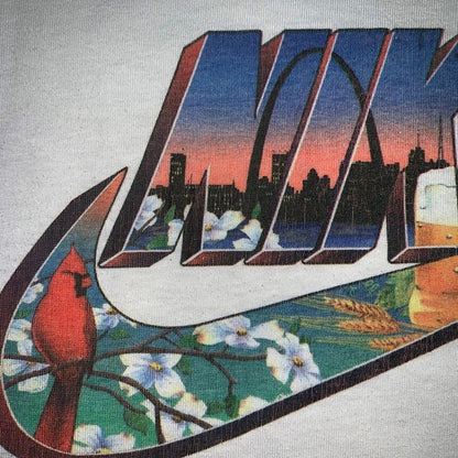 Vintage Nike 80s St Louis Swoosh City Series T Shirt USA Rare Tank Small