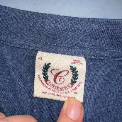 Florida Dolphins Through Hoops VTG T Shirt Sea World Single Stitch Blue 90s